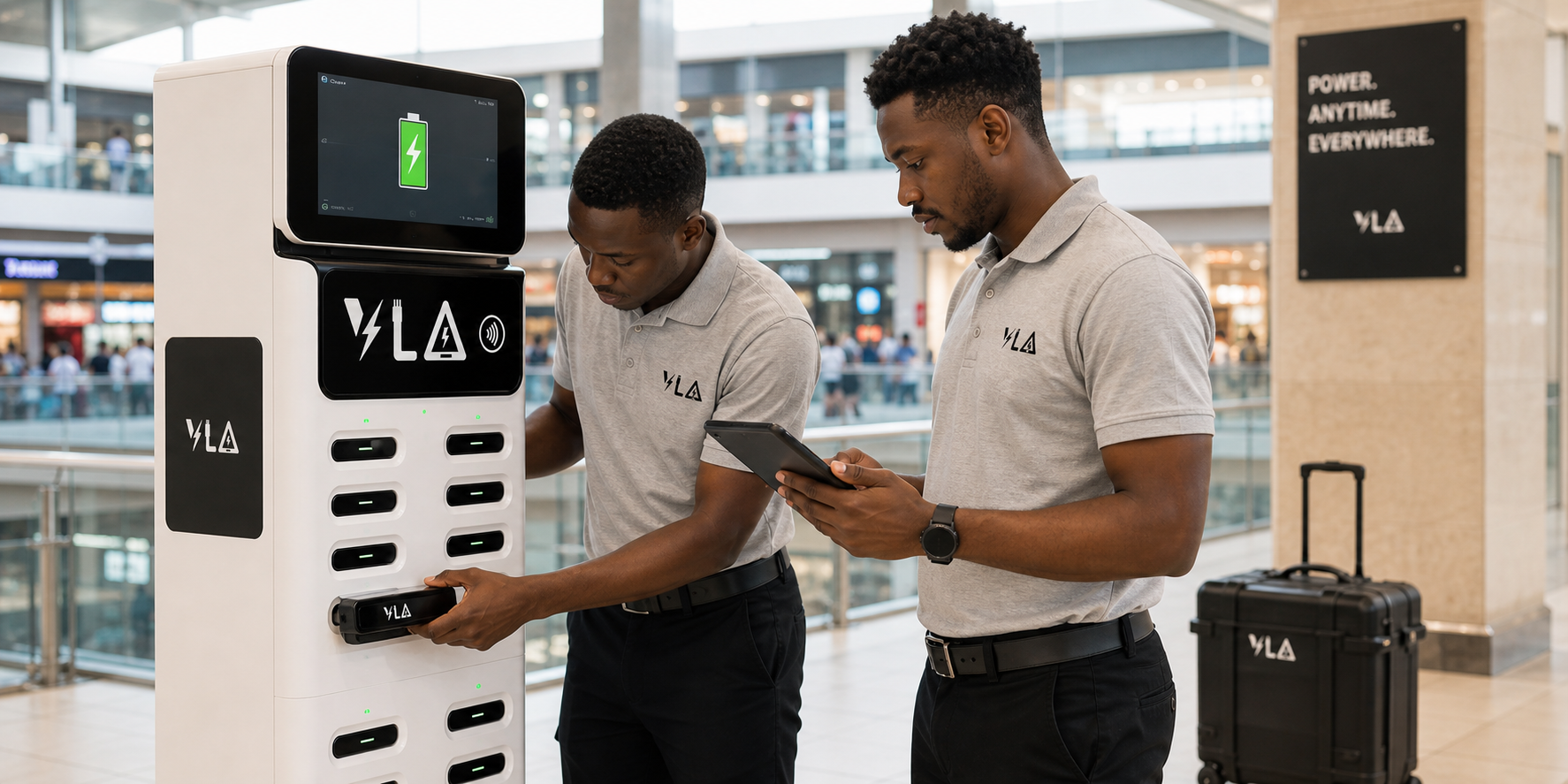 Local VLA operations team maintaining a charging station
